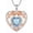 3-Mar-Aquamarine, variant on JKR 925 Sterling Silver Heart Rose Pendant Necklace with 12 Birthstone Jewelry Birthday Anniversary Mothers Day Gifts for Women Her Wife Girlfriend Mom