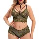 thumbnail image 2 of Gibobby Conjuntos de bragas de encaje Conjunto de lencería de 2 piezas de talla grande para mujer con sujetador de tiras y bragas(Amarillo, XXL), 2 of 5