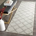 thumbnail image 2 of SAFAVIEH Adirondack Grayson Geometric Diamonds Runner Rug, Ivory/Silver, 2'6" x 12', 2 of 3