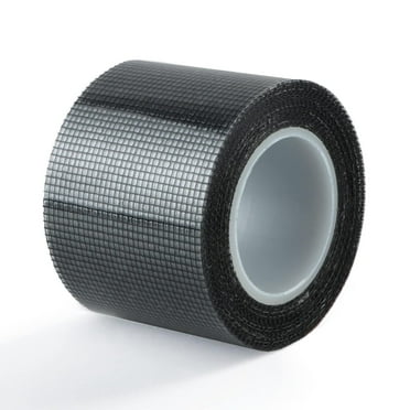 Repair Tape for Screens, Fiberglass Mesh with Strong Adhesive for Waterproof, Temporary Or Permanent Fixes on Screen Doors, Tents, Pools, RVs, Black (2" × 16.5")