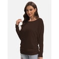 thumbnail image 6 of Long Sleeve Workout Shirts for Women Loose Fit Athletic Yoga Shirt Casual Fall Tops, 6 of 6
