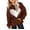 Brown, variant on Mercatoo Girls Oversized Heart Hoodies Fall Winter Trendy Pullover Hoodie Pocket Personalized Graphic 𝐇ooded Sweatshirts