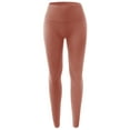 thumbnail image 1 of A2Y Women's Ribbed High Waist Seamless Leggings Cedar Wood SM, 1 of 3