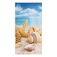 thumbnail image 2 of Beach Sea Star Shells Blue Sky Microfiber Cleaning Cloths Hand Towels Dishcloth Utensils For Kitchen House Things Wipe Towel, 2 of 6
