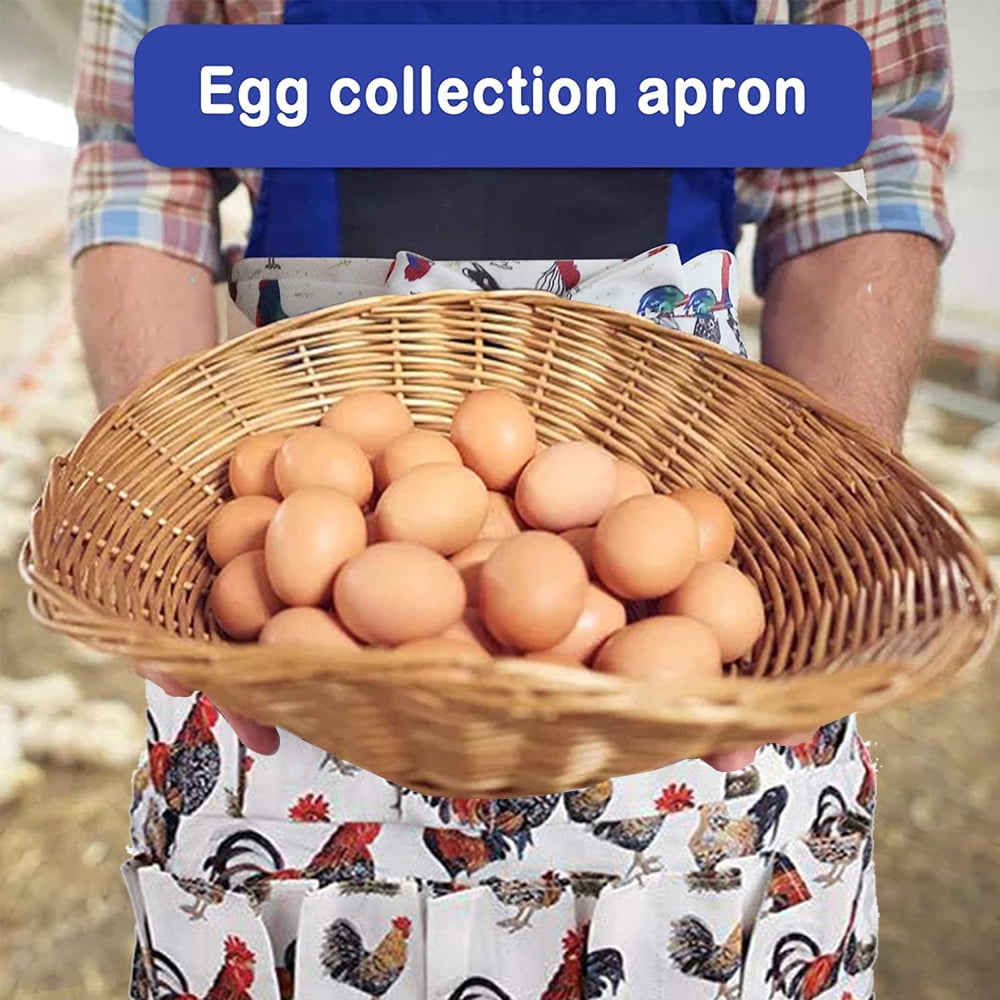 Eggs Collecting Gathering Holding Apron for Chicken Hense Duck Goose Eggs Housewife Farmhouse Kitchen Home Workwear, Size: 50X46CM