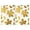 Golden Leaves Pattern, variant on 2 Pcs Funny Kitchen Towels,Gold and Gray Flowers Microfiber Dish Towels,Kitchen Tea Towels,Kitchen Towel Set (18" X 26")