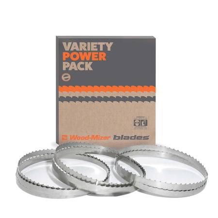 158" Sawmill Bandsaw Blades Variety 3-Pack - DoubleHard 4°, 7°, 9° Hardwood/Frozen Sawing$$Tools & Hardware Other