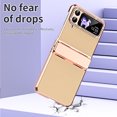 thumbnail image 6 of Allytechgroup Galaxy Z Flip 4 Case, Glitter Slim Fit Hinge Protection Shockproof Anti-Scratch Lightweight Plating Cover Case for Samsung Galaxy Z Flip 4 5G, Gold, 6 of 7