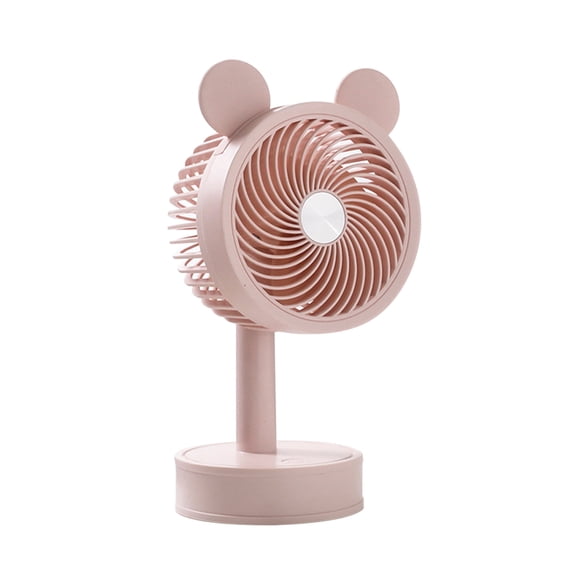 RyanK Clearance Fans Usb Charging Cartoon Desktop Fan Desk Surface Solid Color Fan Dormitory Home Three-speed Small Table Fan