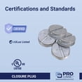 thumbnail image 3 of Tapones de cierre resistentes a la intemperie de 3/4 pulgadas de Sigma Engineered Solutions, 3 of 4