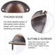 thumbnail image 3 of 10 Uds. Tiradores de concha vintage para cajones de armario de cocina, pomos de puerta de armario de pared de hierro curvado, 8,1 cm x 3,5 cm, rojo cobre, 3 of 5