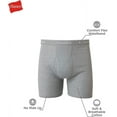 thumbnail image 5 of Hanes Men's Boxer Briefs, Soft and Breathable Cotton Underwear with ComfortFlex Waistband, Black & Gray, 5-Pack, Size: S-3XL, 5 of 5