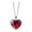 D, variant on Jewelry VerPetridure Solar System Planet Galaxy Double Sided Glass Universe Heart Pendant Necklace