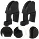 thumbnail image 1 of unbranded 2Ud Clips De Boquilla Para De Nylon Negro Accesorios Para Protección Y Fácil, 1 of 6