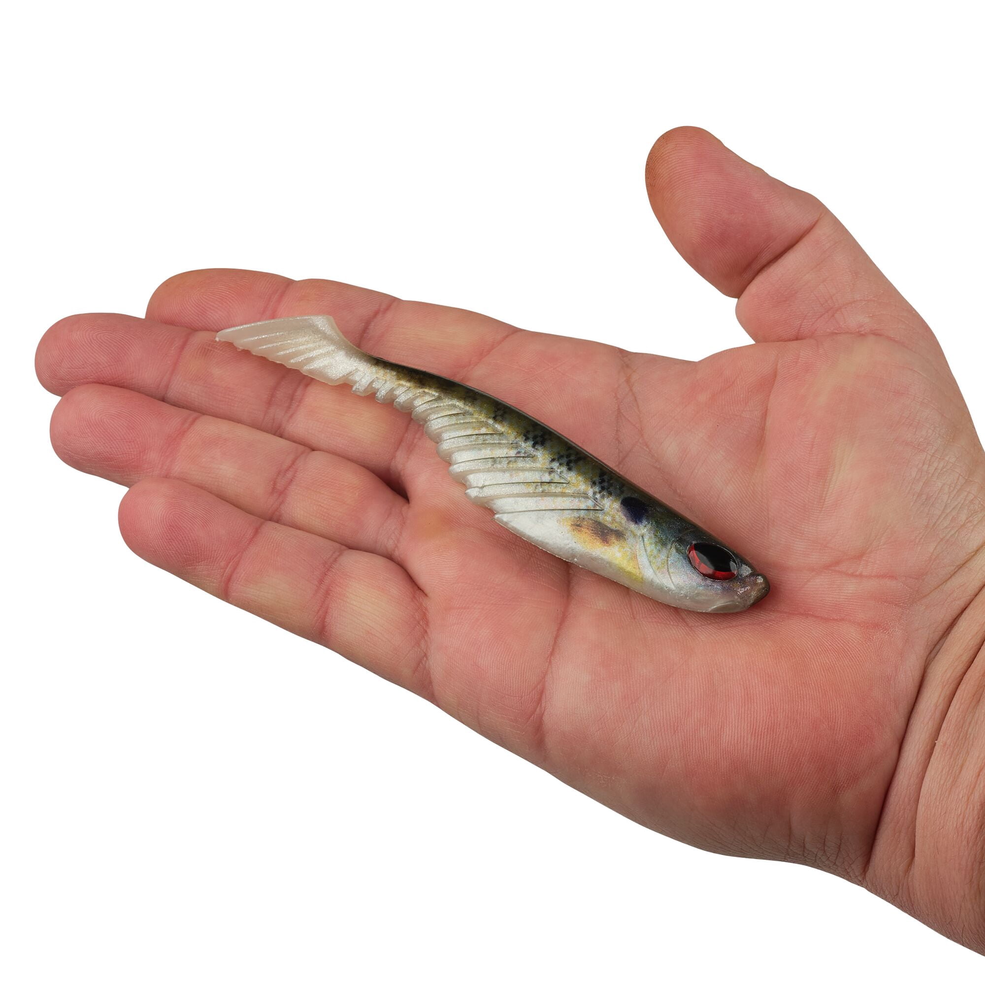 Berkley PowerBait® Ripple Shad, 5 in, Swimbaits, HD Bluegill (4 Count)