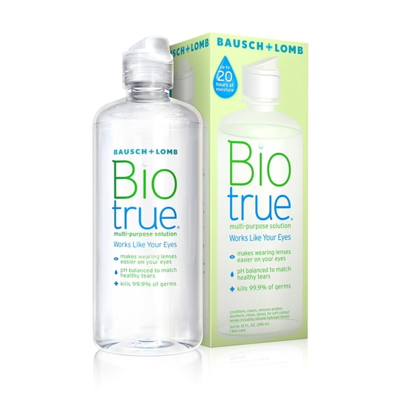 Biotrue Eye Contact Lens Saline Solution & Cleaner , 10 fl oz