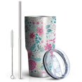 thumbnail image 2 of 30oz Pioneer Flower Tumblers Stainless Steel Tumbler with Lid and Straw,Vacuum Insulated Double Wall Travel Tumbler Cups Mug with Cleaning Brush for Coffee,Tea, 2 of 7