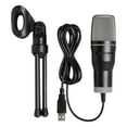 thumbnail image 1 of blackweb USB Plug and Play Microphone (Black), 1 of 3