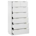 thumbnail image 5 of Hassch 7 Drawers Dresser for Bedroom, Chest of Drawers, Clothes Storage Organizer for Closet, Hallway, Living Room, White, 5 of 10