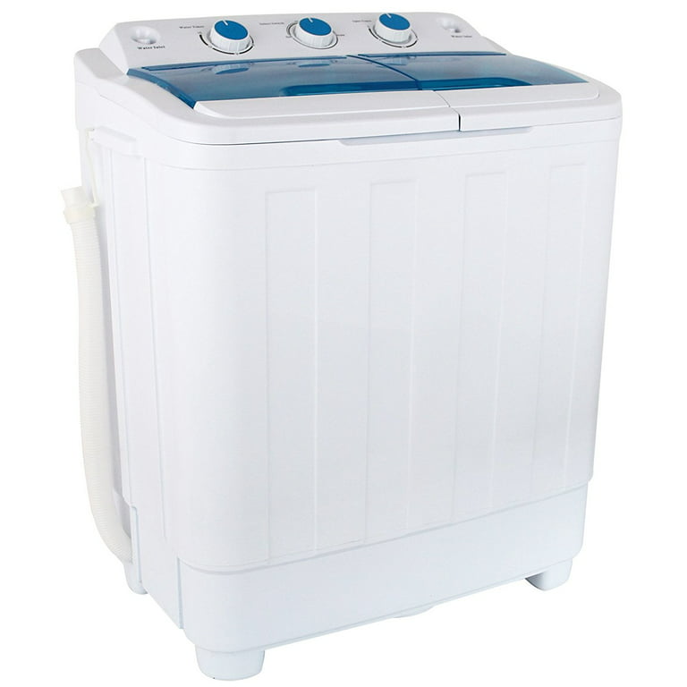 HIGOSPRO Portable Mini Washing Machine, 17 Lbs Capacity Washer and Spinner  Combo, 2 in 1 Compact Twin Tub Laundry, Washer& Spinnerwith Built-in