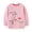 X702 Light Pink, variant on Confree Sweatshirts For Girls Graphic Print Long Sleeve Sweatshirt Spring Autumn Everyday Wear Soft Casual Toddler Girls Pullover Top Size 3-4 Years Pink