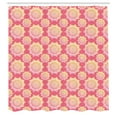thumbnail image 3 of Ambesonne Oriental Shower Curtain, Mandala, 69"Wx84"L, Pastel Pink Marigold, 3 of 5