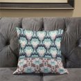 thumbnail image 5 of Amrita Sen Designs CAPL748BrCDS-ZP-26x26 26 x 26 in. Lotus Broadcloth Indoor & Outdoor Zippered Pillow - White, Green & Pink, 5 of 5
