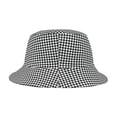 thumbnail image 3 of Black and White Checkered Bucket Hat, 3 of 4