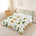 thumbnail image 2 of Catabedysis Floral Camping Bedding,Caravan Tent Pattern Duvet Cover Full For Boys,Multicolor,Polkadot Reversible,3 Pieces,1 Duvet Cover and 2 Pillowcases, 2 of 6