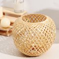 thumbnail image 4 of OULII 36Pack Handcrafted Natural Style Ceiling Lamp Shade with Woven Bamboo for Home Owners and Interior Designers, 4 of 6