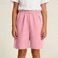 thumbnail image 4 of HOMADLES Boys Athletic Shorts, Boys Active Shorts Soccer Shorts Boys Elastic Waist Lightweight Short Pants Outdoor Gym Running Shorts Pink 9-10 T, 4 of 9