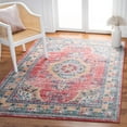 thumbnail image 2 of SAFAVIEH Madison Dixie Oriental Area Rug, Orange/Light Blue, 3' x 5', 2 of 7