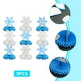 thumbnail image 5 of Table Centerpieces-9Pcs White Blue Snowflake Honeycomb Winter Centerpieces,Christmas/Holiday/Winter Birthday Decor Safeglitz, 5 of 5