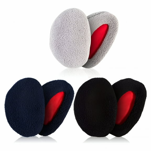 TELOLY 3 Pairs Ear Warmers Bandless Ear Muffs Unisex for Winter Outdoors