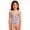 Light Blue, variant on 4th of July Girls Swimsuits Independence Day One-Piece Bathing Suits Crew Neck Kids Sport Summer Patriotic Swimwear for 1-10 Years Old