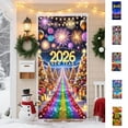 thumbnail image 7 of Steadline 2026 New Year Happy Door Curtain 180x90cm Multi-Color Holiday Fabric Decoration Spring Festival Door Cover Christmas Home Decor Party Background Decoration, 7 of 7