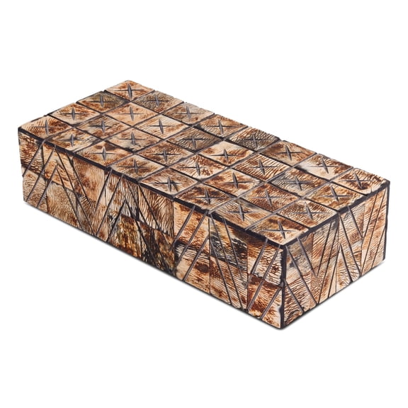 HANDICRAFTS HOME 10x4.5x2.5 Decorative Box Handmade Storage Organizer Boxes with Lids Keepsake Gift Trinket Box Display Box, Kept Paradox