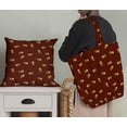 thumbnail image 5 of Soimoi Red Cotton Duck Fabric OMG Text Print Fabric by the Yard 56 Inch Wide, 5 of 5