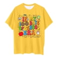 thumbnail image 4 of SXcggal One Mode Enfants T-Shirt Décontracté Imprimé Col Rond Manches Courtes Ample Mignon Confortable Beaux Hauts Filles, 4 of 4