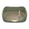 thumbnail image 3 of Bandeja de malla para inodoro de entrenamiento para perros y mascotas, herramienta de limpieza para bandeja de baño interior Verde grande, 3 of 9