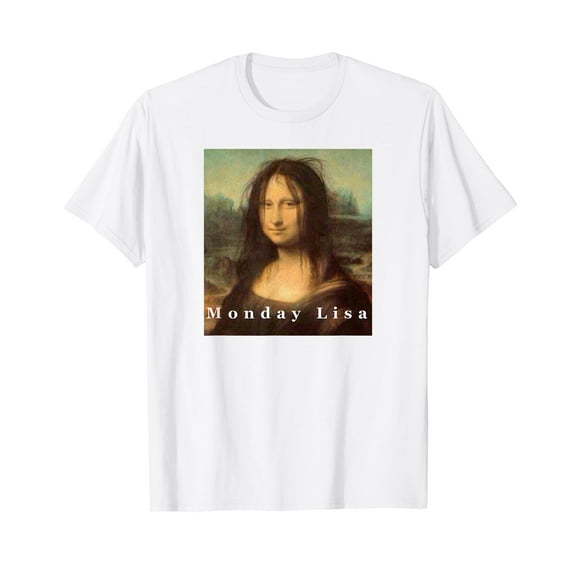 Mona Lisa Funny Monday Art T-Shirt