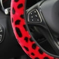 thumbnail image 6 of BOLLSLEY 15" Soft Anti-slip High Density Fabric Steering Wheel Cover, Velvet Gray, 6 of 6
