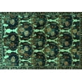 thumbnail image 1 of Ahgly Company Indoor Rectangle Persian Turquoise Blue Traditional Area Rugs, 6' x 9', 1 of 4