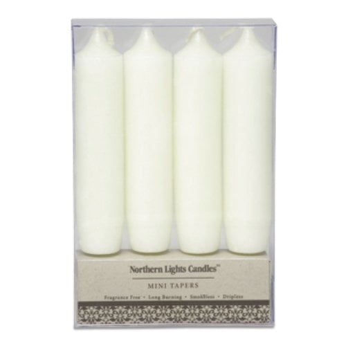Northern Lights Candles Set of 4 Rustic Mini Tapers