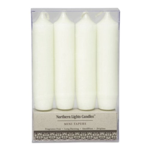 Northern Lights Candles Set of 4 Rustic Mini Tapers - Walmart.com