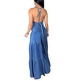 thumbnail image 3 of Clearance!NMMUED Wide Leg Jumpsuits for Women, Sleeveless Jumpsuits for Women, V Neck Jumpsuits for Women, Backless Jumpsuit for Women, One Piece Jumpsuits for Women, Dark Blue 3XL, 3 of 8