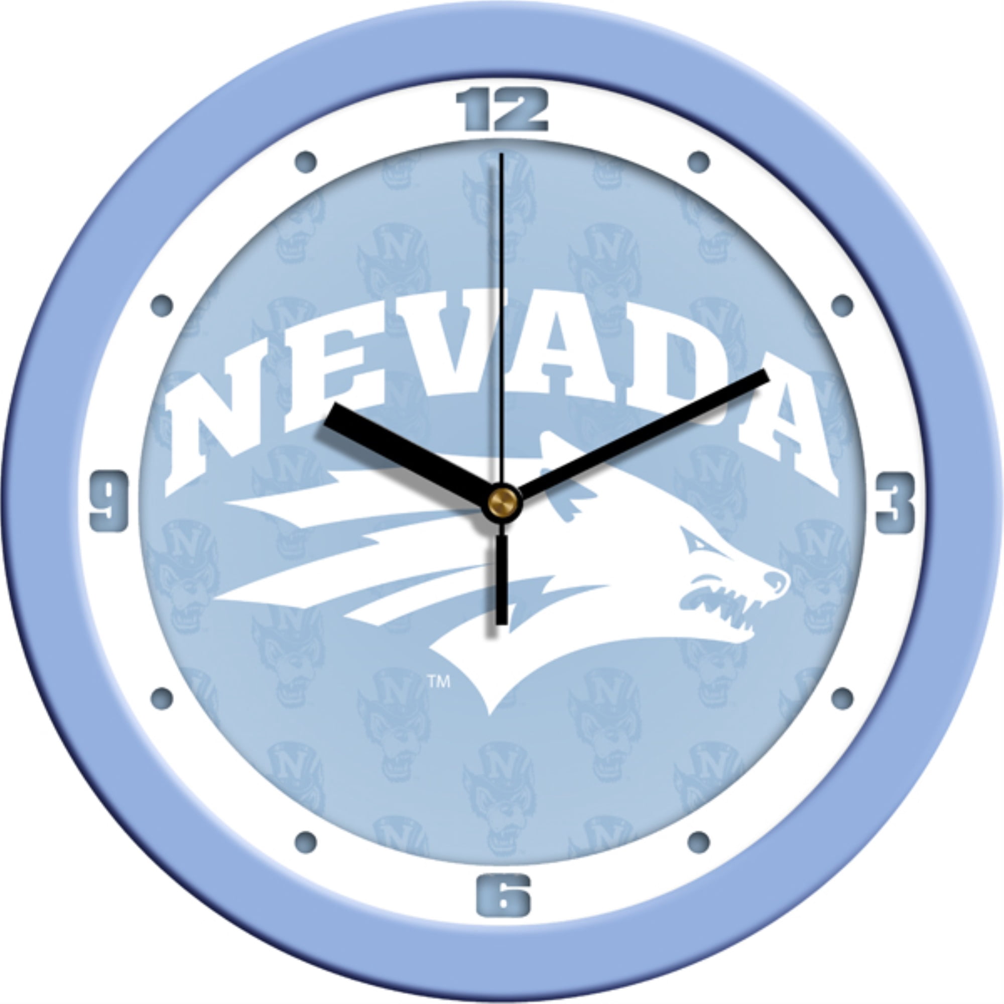 Nevada Wolfpack Baby Blue Wall Clock Walmartcom Walmartcom