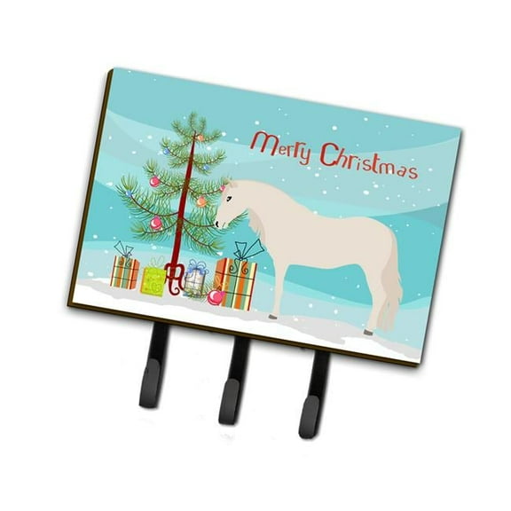 Carolines Treasures Paso Fino Horse Christmas Leash or Key Holder Teal Triple multicolor