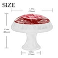 thumbnail image 4 of 4 Pcs Pirate Pattern Red Knobs for Kitchen Cabinet Cupboard Dresser Bookcase Drawer Pulls Handles Round Home Decor, 4 of 8