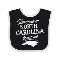 Inktastic Someone in North Carolina Loves Me Boys or Girls Baby Bib